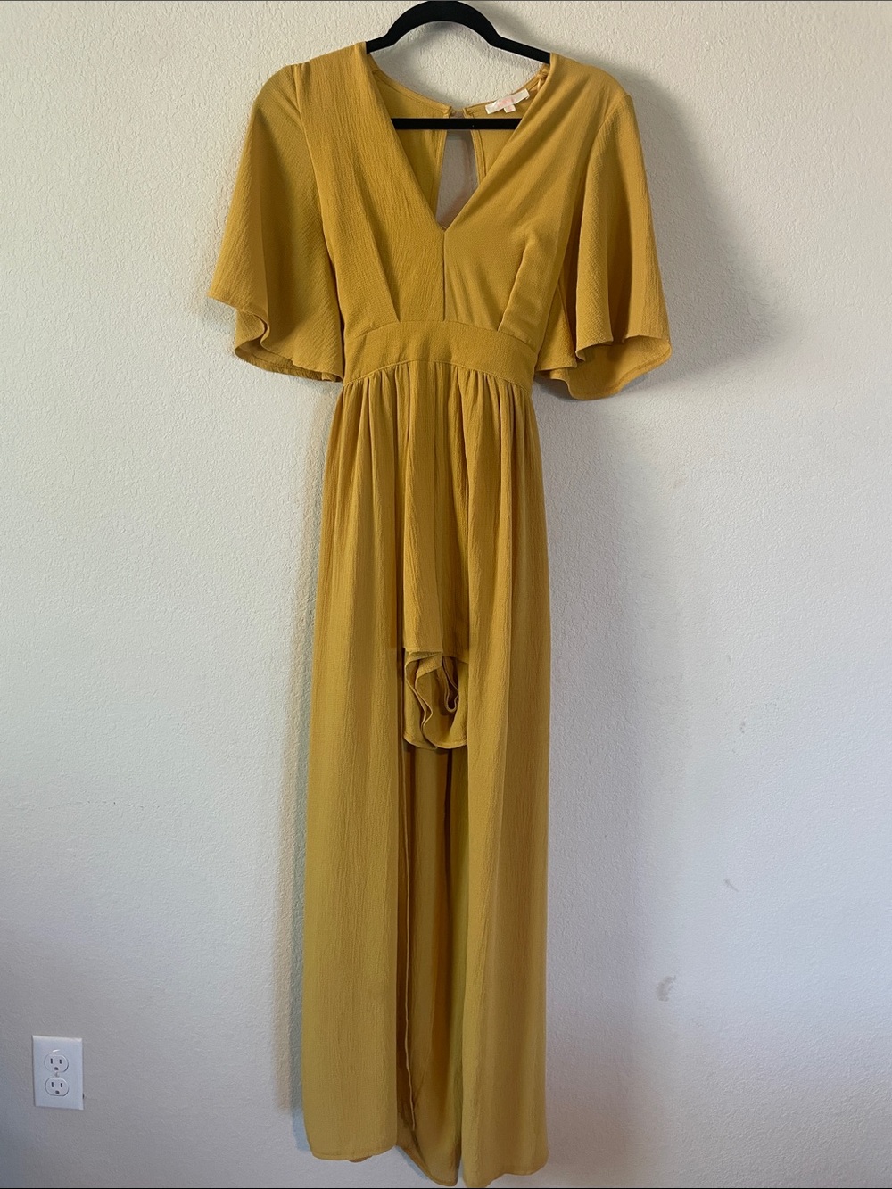 Mustard Maxi Dress with Shorts